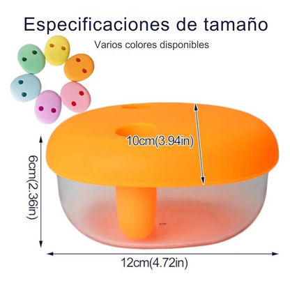 Fiambrera higiènica con tapa de silicona