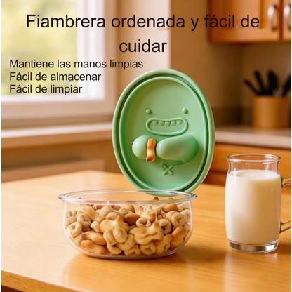 Fiambrera higiènica con tapa de silicona